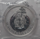 Tuvalu 2022 Simpsons  Season s Greetings 1oz Silver Coin  124gra 