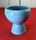 Vtg 1930s Mckee Chalaine Blue Depression Glass Double Egg Cup 3 5 