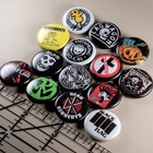 80 s 90 s Punk Rock 1  Button Pin Set  14 Pins  Afi Rancid Offspring Black Flag