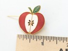 Red Apple Fruit Lapel Pin