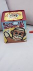 Sock Monkey Jack-in-the Box Toy Retro Music Graphic Tin Schylling Co  2008