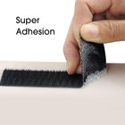 Hook Loop Strips With Adhesive - Melsan 1 Inch X 7 - 12 Pairs  Black  