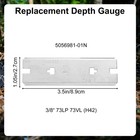 Fukaisu Adjustable Chainsaw Rake Depth Gauge 3 8   Stainless Steel Silver 