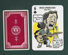 Bruce Springsteen Rare 2004 Playing Card 6 Clubs From Bush League All Stars Deck
