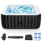 Naizea  6 Person Inflatable Hot Tub 130air Jet Large With Hot Tub   73 x73 x25 