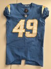Game Used Worn Drue Tranquill La Chargers Nfl Jersey Photomatched 9 25 22 1 Fr