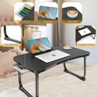 Fayquaze Lap Laptop Desk  Portable Foldable Laptop Bed Table With Storage Dra   