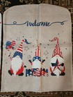4th Of July Chair Covers - Set Of 4 - Patriotic Gnomes - 22 x17 5 