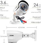 Zosi 720p Hd-tvi Security Camera Home System 1280tvl Night Vision Weatherproof 