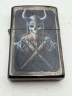 Viking Skull Anne Stokes Midnight Chrome Zippo Lighter New B69