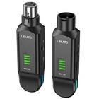 Lekato 2 4g Wireless Microphone System Mic Transmitter Receiver Plug On Xlr