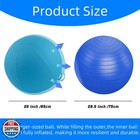 Tnoay 25-inch Herding Ball For Dogs Horse With Cover dual Layered Herding Dog