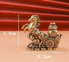 Brass Hundred Treasure Horse Animal Figurine Mini Statue Home Decoration Toy