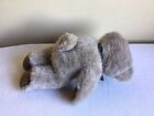 Vintage Eden Toys Brown Gray Heart Bow Teddy Bear Plush Stuffed Animal Toy 13 h