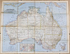 1948-3 National Geographic Map Australia Straya Aussie Vintage March  565 