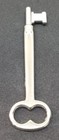 Nickel Plated Skeleton Key House Door Locks - Bit Lock Old Antique Vintage Home