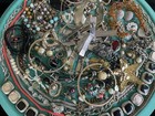 Vintage Junk Drawer Jewelry Lot Costume Rhinestones Harvest Repair Scrap Art