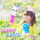 Easter Bunny Bubble Wand 2 Pack  Automatic Bubble Machine Gun For Kids  Light Up