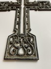 Vintage Rustic Cast Iron Metal Cross Wall Hanging Church Religion Faith 15   