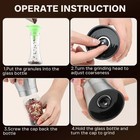 Pepper   Salt Grinder Set Mill Adjustable Stainless Steel Shaker Coarse 1pc