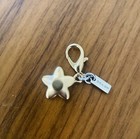 Coach Mimi Silver   Gold Tone Flower Bag Charm And or Zipper Pull Key Chain Nwot