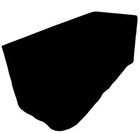6  Ft  Fitted Polyester Tablecloth Table Cover Wedding Banquet Event Party Black