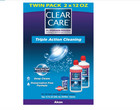 Clear Care Cleaning   Disinfecting Solution With Lens Case  12 Fl Oz  pack Of 2 