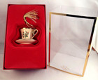 Vintage Lenox Holiday Teacup Cup   Saucer Christmas Ornament Holly Berries Mib 