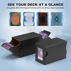 Card Deck Box Magnetic Flip Mtg Commander 7  X 4 52  X 3 3   Black
