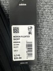 Adidas Girls L  14  Woven Pleated Skort Black Slim Fit Tennis Pickleball Sports