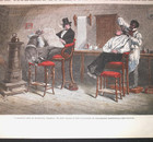 Hand Colored Art Engraving Black Barber Shop Fugitive Slave John Anderson 1861
