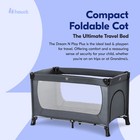 Hauck Dream N Play Plus Travel Pack Cot  Babies   Toddlers Up To 33 Pounds  Grey