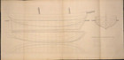 Rare 1861  draught Of A Schooner Of 94 Tons    Ship Design Drawing Plan
