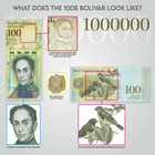 100x Venezuela 100000  100 000  Bolivares  2017 Unc Banknotes  Bundle  Million