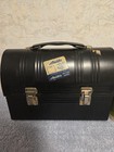 Vintage Black Metal Aladdin Lunchbox With Green Thermos