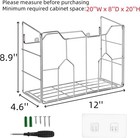 Cididu Kitchen Wrap Organizer Rack Wall Mount  Cabinet Door Organizer Storage  W