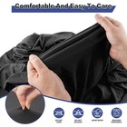 1 2pcs Black Spandex Tablecloth 4 6ft Stretch Fitted Table Cover Party