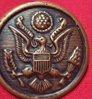 Rare Vtg U s  Military Wwi Coat Of Arms Button The Austin Co  Providence R i b23
