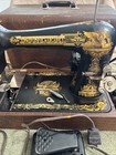 Vintage Singer Sewing Machine N128514 W  Case   Foot Pedal W  Accessory Runs