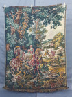 Vintage French Hunts Of Maximilian Scene Wall Hanging Tapestry 132x101 Cm