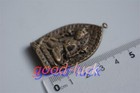1 77  Old Chinese Tibetan Buddhism Copper Green Tara Pendant Amulet