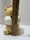 Lefton Teddy Yellow Bear Chubby Cheeks Coin Bank Vintage 1970   s 80   s 7    00423