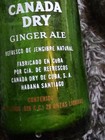 Canada Dry Ginger Ale  habana  pre- 1940 28oz  Green Soda Bottle  