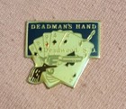 Deadman s Hand Deadwood  South Dakota Sd Travel Souvenir Lapel Pin Playing Cards
