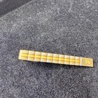 Vintage Authentic Dunhill Tie Clip Two Tone Gold Silver Geometric Logo Tie Bar