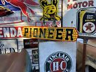 Antique Vintage Old Style Pioneer Seed Sign 