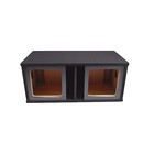 Car Audio Dual 15  Vented Square Paintable Sub Box Fits Kicker L7 Subwooofer