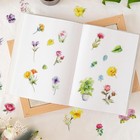 Transparent Assorted Flower Stickers For Scrapbooking Craft Decorations Clear