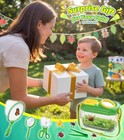 17-pc Bug Catcher Kit For Kids W net magnifier tweezers outdoor Explorer Toy 3-8