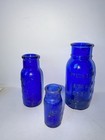 Antique Bromo Seltzer Cobalt Blue Bottles Lot 3 Emerson Drug Co Baltimore Md